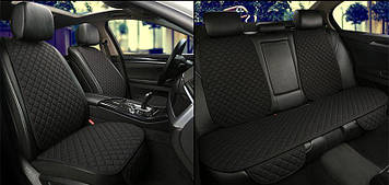 Червоно-чорні Накидки на Сидіння Авто Універсальні авточохли Задній ряд Lux!