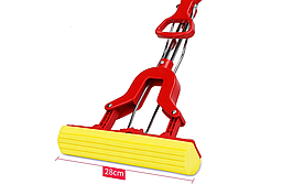 Швабра з телескопічною ручкою і віджиманням "метелик"