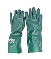 Рукавички з покриттям ПВХ, зелені, повний облив (WE2150)
