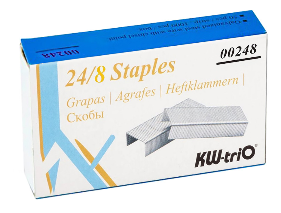 Скоби KW-Trio 24/8, до 50 аркушів (1000 шт) (уп.)