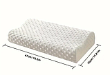 Ортопедична подушка для здорового сну memory latex pillow м'яка з ефектом пам'яті, фото 3