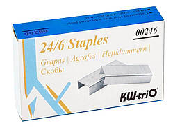 Скоби KW-Trio 24/6, до 30 аркушів (1000 шт) (уп.)