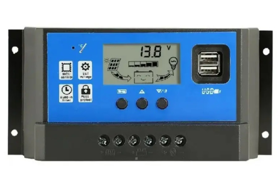 Контролер заряду сонячних панелей ICharger PWM10A 12-24В 10А 260W для акумуляторів