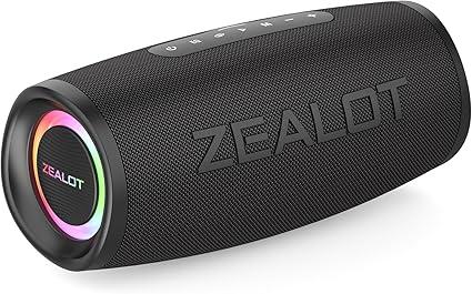 Водонепроникна Bluetooth-колонка ZEALOT S56. IPX7, 50 Вт, технологія BassUp, стереозвук