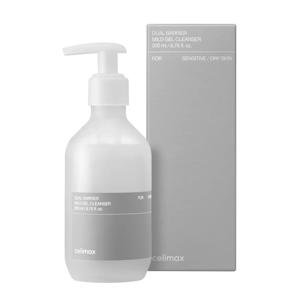 Гель-пінка для вмивання з керамідами Celimax Dual Barrier Mild Gel Cleanser 200 мл