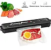 Вакуумний пакувальник для кухні чорний Вакууматор побутовий vacuum sealer Продуктовий вакуумний пакувальник для дому, фото 3