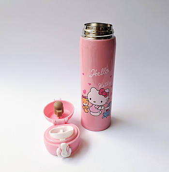 Термос дитячий металевий 500мл Hello Kitty with fish NN-083 Pink