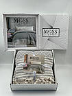 Окривало-піке натуральне бавовняне TM Moss Home 210*230 колір сірий