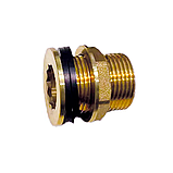 Врізка в бак бочку з гайкою латунна діаметр 1/2" 20 мм (Чехія), фото 2