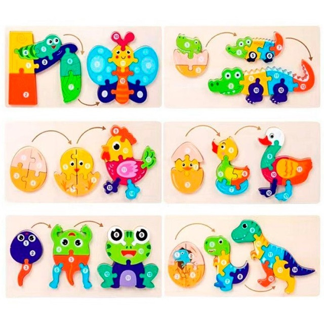 Дерев'яна іграшка Пазли MD 1970 ID 5081240