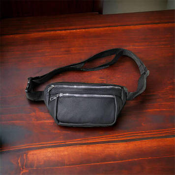 Шкіряна сумка бананка на груди, Сумка для торгівлі, Чоловіча бананка для IY-871 щоденного носіння