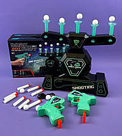 Тир повітряний аеро 3362 два пістолеті, поролон. снаряди, кулі, короб. 33*13*21, 5