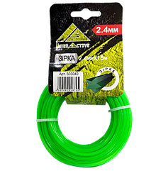 Волосінь зірка 2.4мм*15м-(зелена) до тримерів