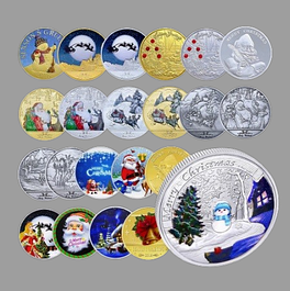 Монети до Нового року та Різдва