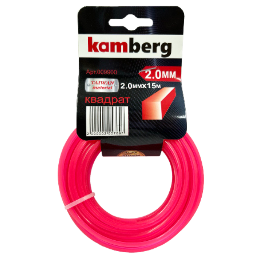 Волосінь (KAMBERG) квадрат 2.0 мм*15 м до тримерів, фото 1