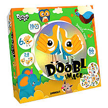 Настільна гра "Doobl Image. Звірі" українською мовою (2-8 гравців) 18х18х4 см 6 + (IGR24)