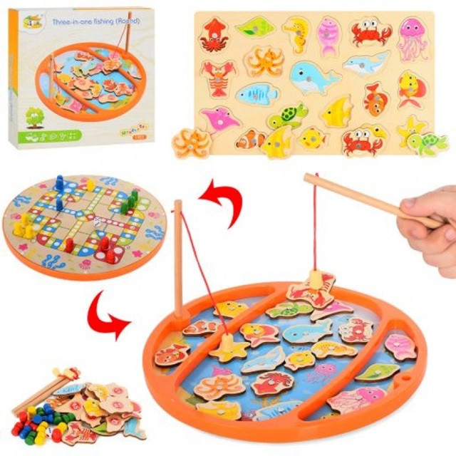 Дерев'яна іграшка Рибалка MD 1785 ID 5081244