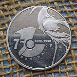 Мiсцева монета 1 янтье 1998 року. "750 рокiв Гааги". Нiдерланди, фото 3