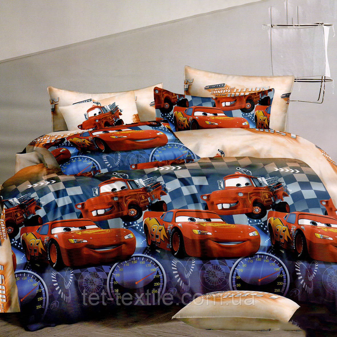 Дитяча постільна білизна ТЕТ Ранфорс Тачки 100% бавовна