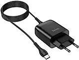 Мережевий зарядний пристрій HOCO C72Q Type-C QC 3.0 (1 USB, 3 A MAX) 18 W + кабель Type-C 1 м, фото 3