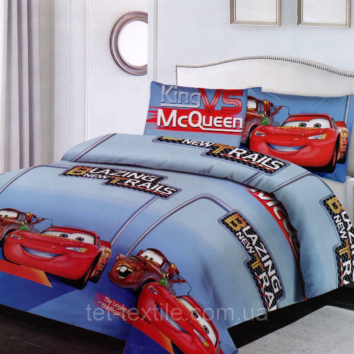 Дитяча постільна білизна ТЕТ Ранфорс Тачки 100% бавовна