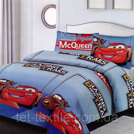 Дитяча постільна білизна ТЕТ Ранфорс Тачки 100% бавовна, фото 1