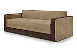 Диван прямий Арден (стандарт) рогожка бежевий з коричневим, фото 3