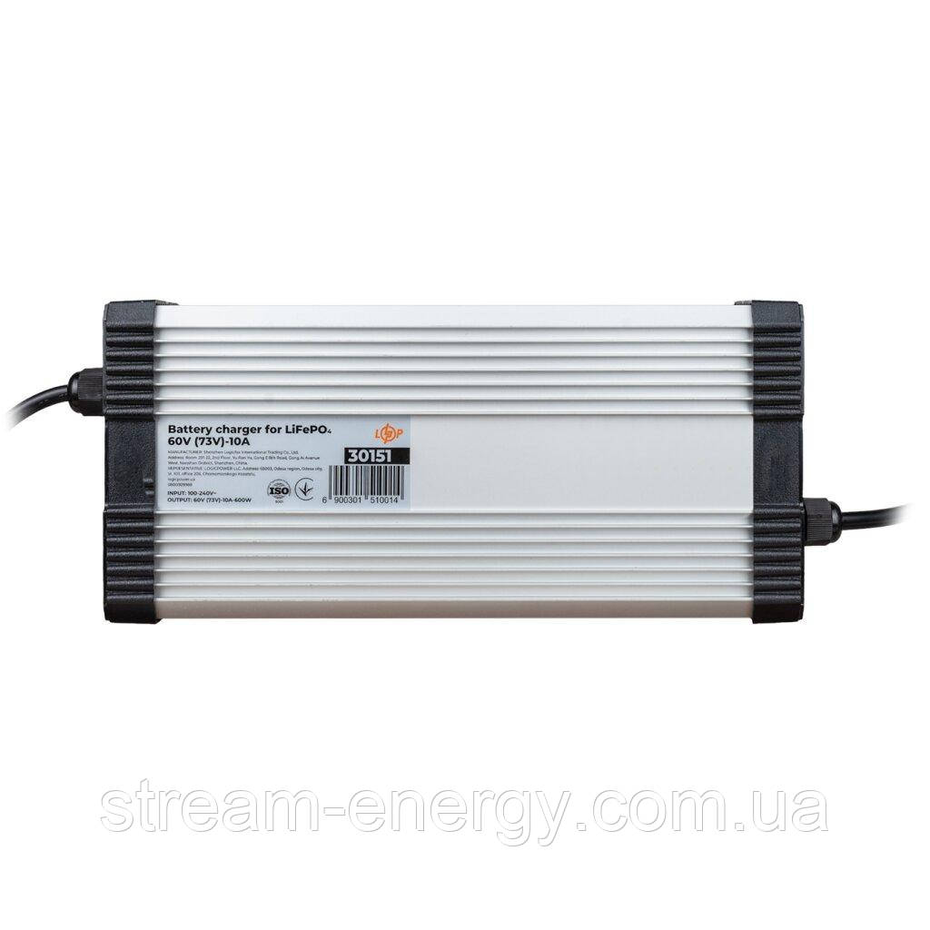 Зарядний пристрій для акумуляторів LiFePO4 60V (73V)-10A-600W, фото 1