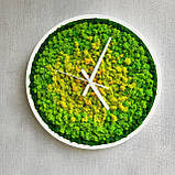 Круглий настінний Годинник з мохом від 40 см, фото 3