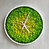 Круглий настінний Годинник з мохом від 40 см, фото 6