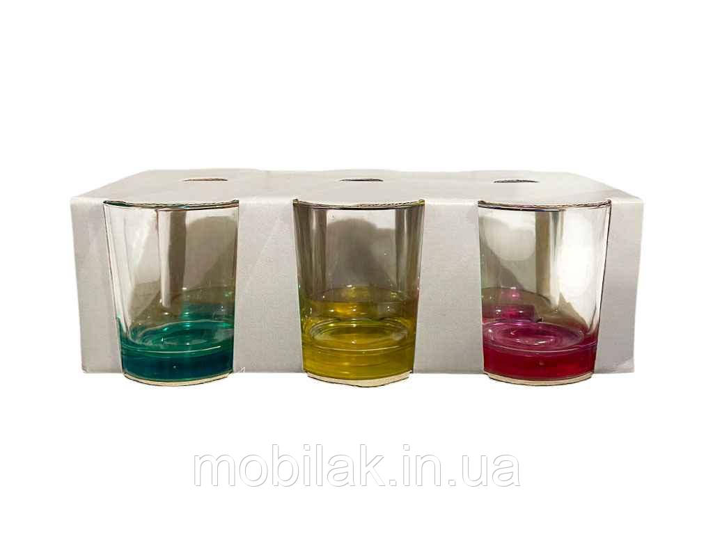 Набір стаканів 250мл 6шт низькі Чилі Лак мікс ТМ FARGLASS