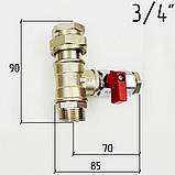 Набір для бойлера, водонагрівача MINI А2 з американками 3/4 Boiler Series, фото 6