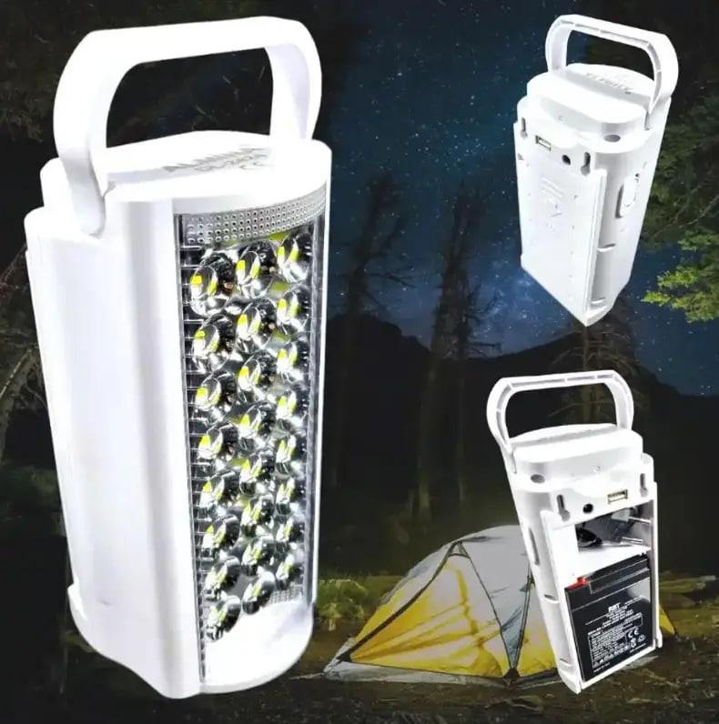 Ліхтар переносний світлодіодний з повербанком, 24 Led, Almina 2606L, Білий