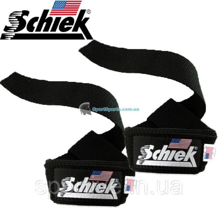 Нейлонові кистьові ремені для тяги з неопреном SCHIEK Basic Padded Lifting Straps 1000BPS пара