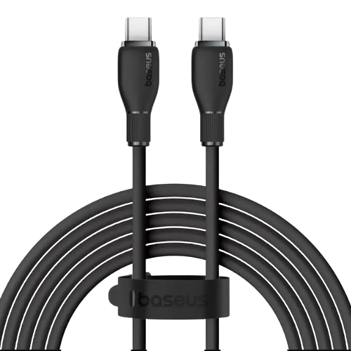 Кабель USB Type-C/Type-C BASEUS P10355702111-00 100W 1,2м чорний, фото 1