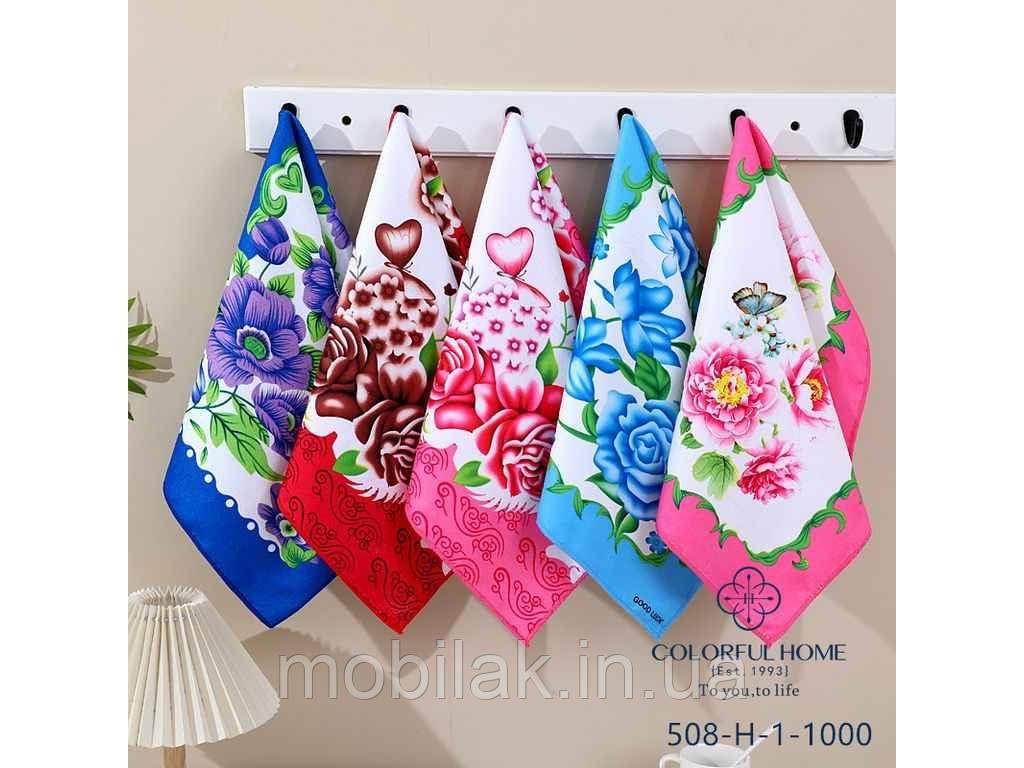 Рушник 40*60 мікрофібра арт.508-1 асорті ТМ COLORFULHOME