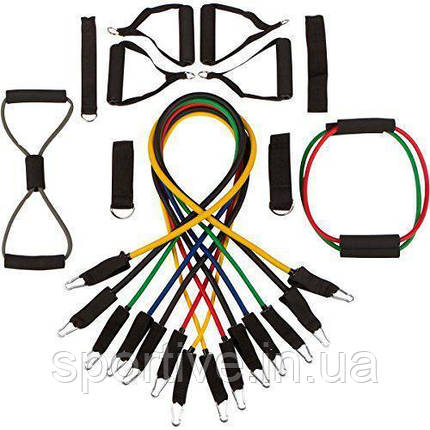 Набір амортизаторів CORE FITNESS 19 Resistance Band Set, фото 1