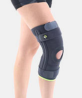 Ортез бандаж на коліно Ersamed REF-103 M з 4 спіральними ребрами жорсткості та силіконовим кільцем для стабілізації суглоба компре