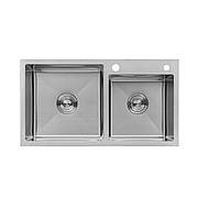 Кухонна мийка Kroner KRP Gebürstet — 7843ZHM (3.0/1.0 мм)