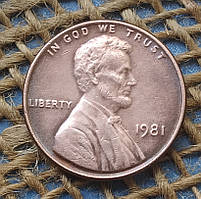 1 цент 1981 року.  США