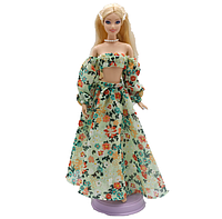 Комплект одягу для ляльки Зелений (топ, спідниця)