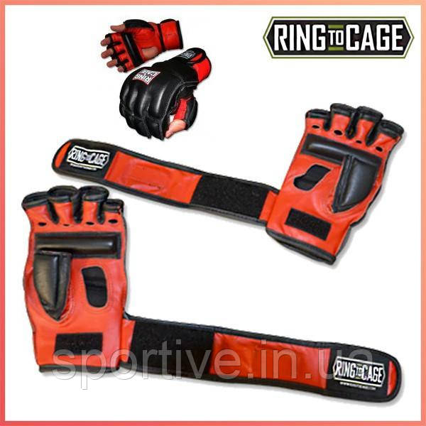 Снарядні рукавички з відкритими пальцями RING TO CAGE MMABG