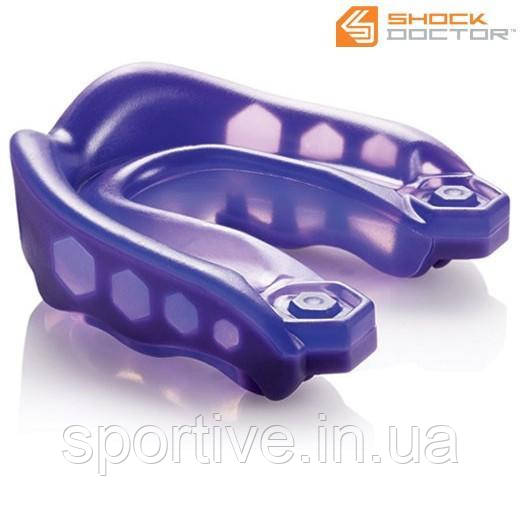 Капа боксерська гелева SHOCK DOCTOR Gel Max дитячий, фіолетовий