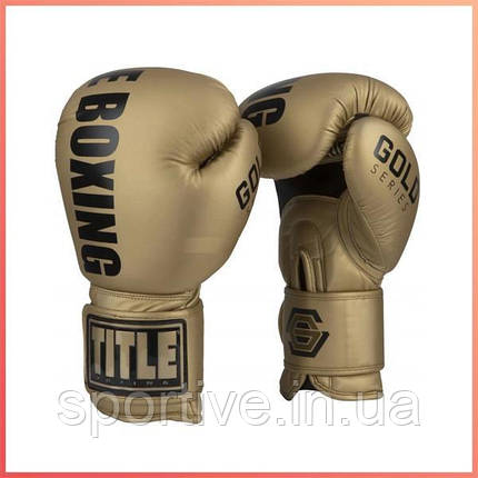 Тренувальні боксерські рукавички TITLE GOLD TRAINING, фото 1