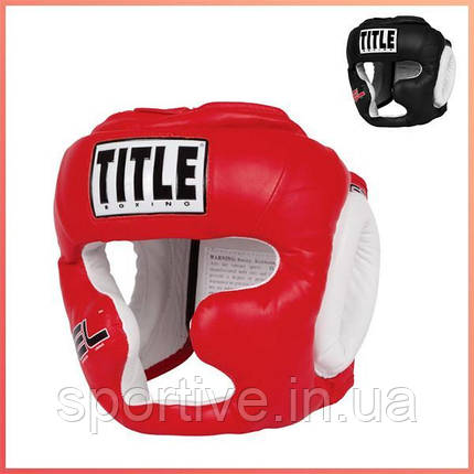 Закритий захисний шолом TITLE GEL World Full Face Training Headgear, фото 1