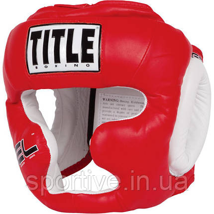 Закритий захисний шолом TITLE GEL World Full Face Training Headgear, фото 3