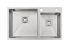 Кухонна мійка Fabiano TOP 78x2 (78x49) 1,20 мм 8216.401.0611
