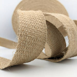 Стрічка джутова (сумкова) 4 см | на метраж