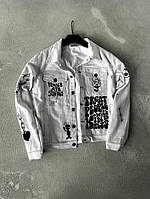 Джинсова куртка біла | 4-034