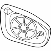 Дзеркальний елемент заднього огляду лівий Nissan Ariya (22-) 96366-5MR1A